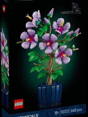 LEGO Botanicals Hibiscus Flower Building Set 10372 NEW